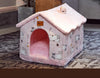 Foldable Dog House Pet Cat Bed Winter Dog Villa Sleep Kennel Removable Nest Warm Enclosed Cave Sofa Pets Supplies