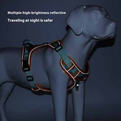 Dog Chest And Back Reflective Commuter Hand Holding Rope